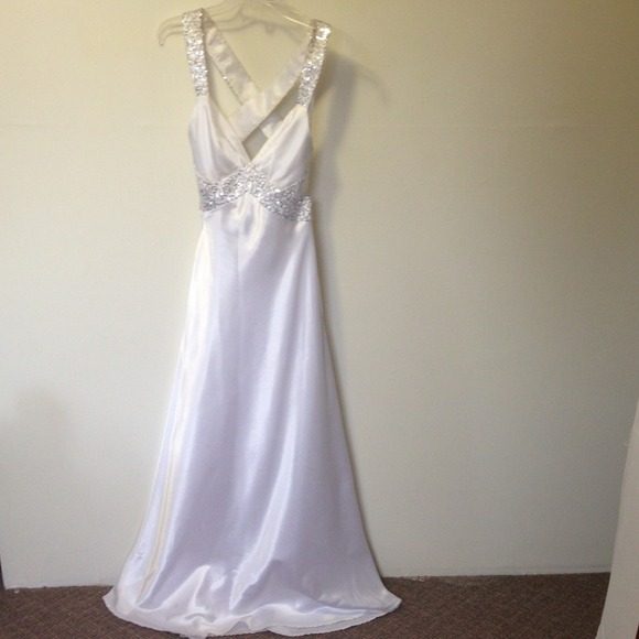 Backless Full Length Formal Gown