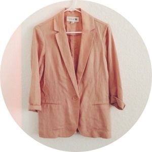 Long Coral/Pink Blazer