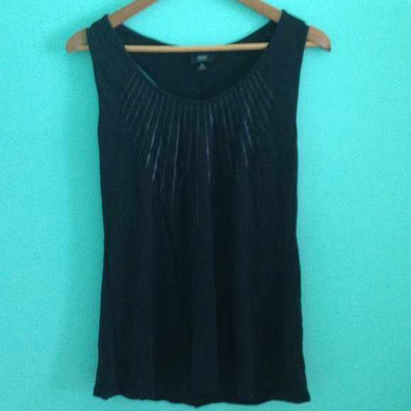 Black sequins tank top