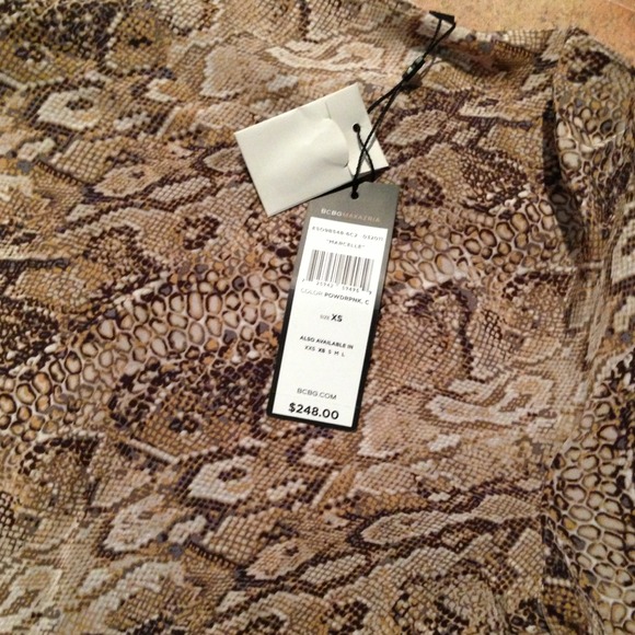 BCBG maxazria snake print mini dress - Picture 4 of 4