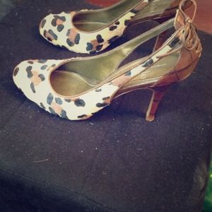 Leopard print heels