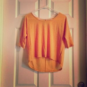 Mustard color crop top.