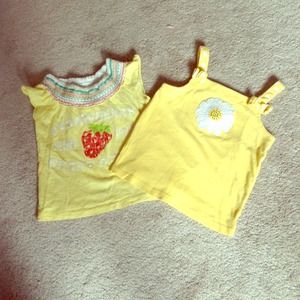 Two cute yellow summer shirts!