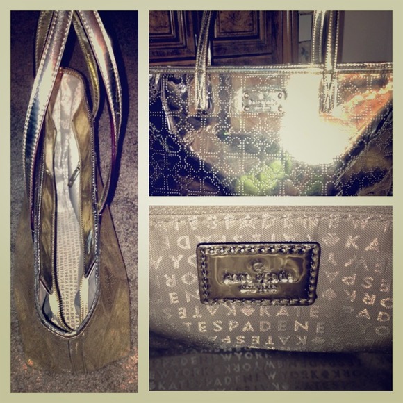 💯% Authentic Kate Spade Signature Metallic Purse!