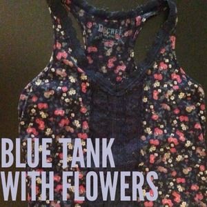 Blue tank with flower decoration!