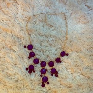 Small purple bubble necklace