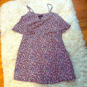 Lightly worn Aqua floral print sundress