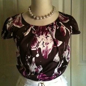 Ann Taylor Floral Print Blouse