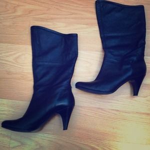 Black Leather Boots