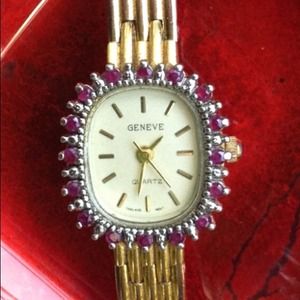 Vintage Genuine Ruby Ladies Watch