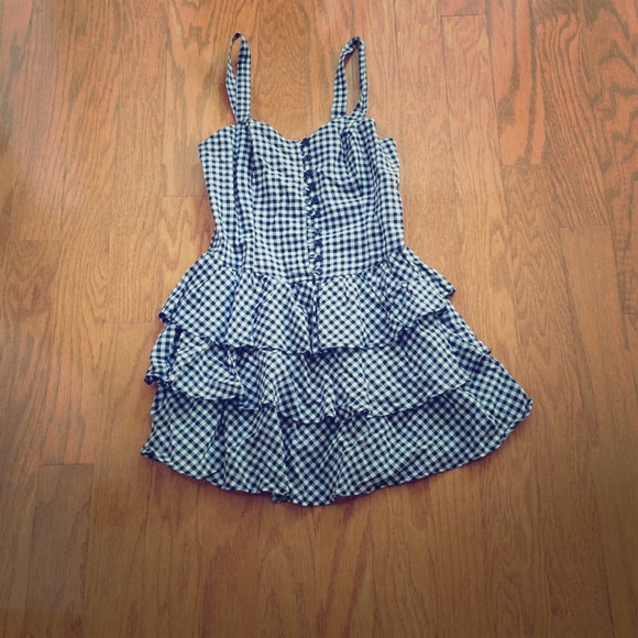Forever 21 checkered layered dress