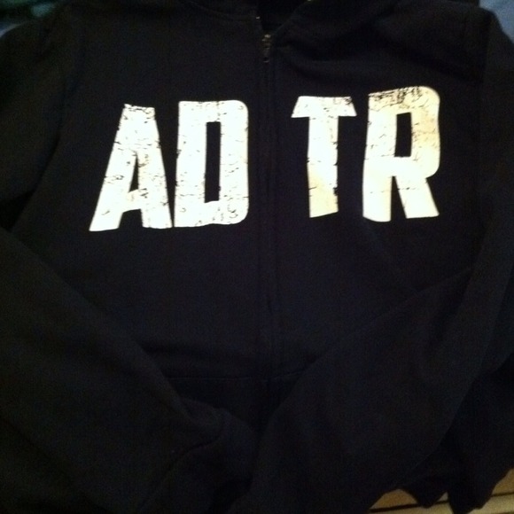 A Day To Remember zip up hoodie and black lace top