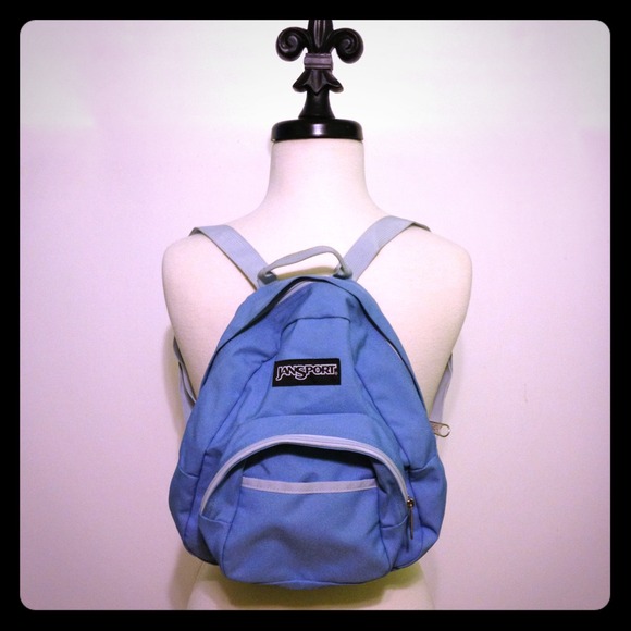 Baby blue JanSport Mini backpack