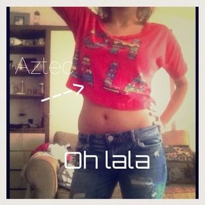 "Oh la la" half shirt