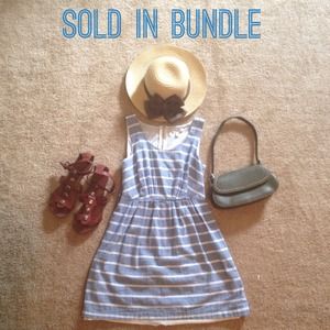 SOLD Blue and white striped summer dress!