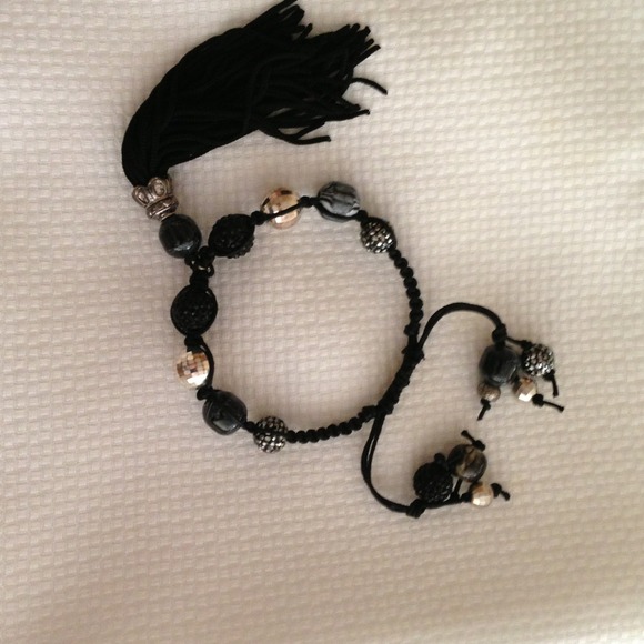 Shamballa Tassel Bracelet w/Swarovski Crystals