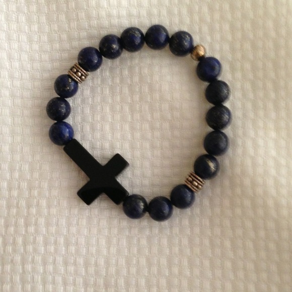 Youth Shamballa Cross Bracelet