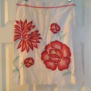 French connection floral skirt