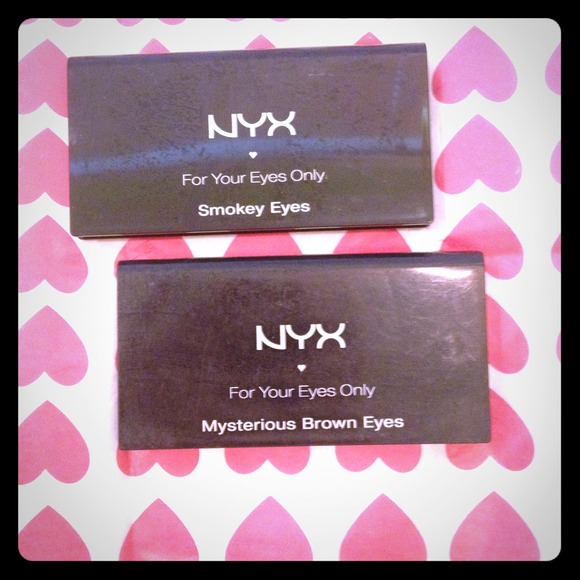NYX eye shadow smokey eye & mysterious brown eyes