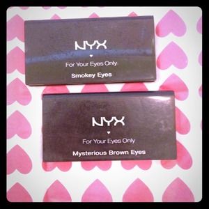 NYX eye shadow smokey eye & mysterious brown eyes