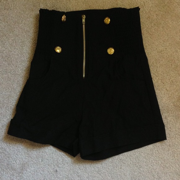 Denim - High waisted sailor shorts. Very stretchy. ❌❌sold
