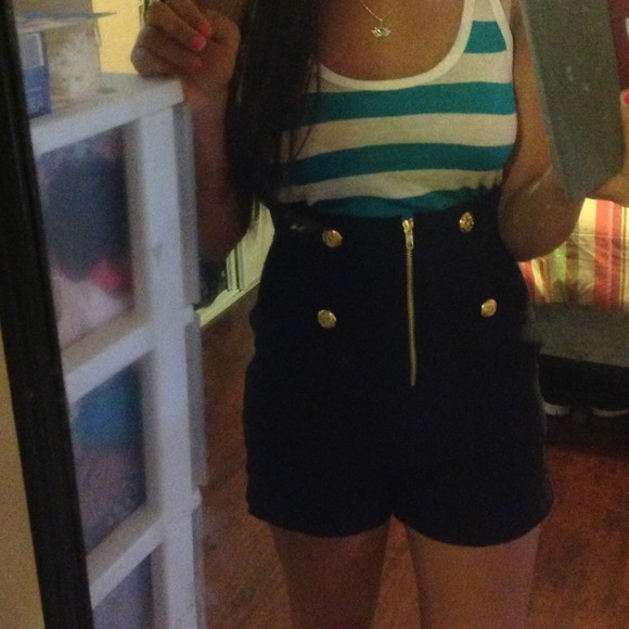 High waisted sailor shorts. Very stretchy. ❌❌sold - Picture 2 of 3