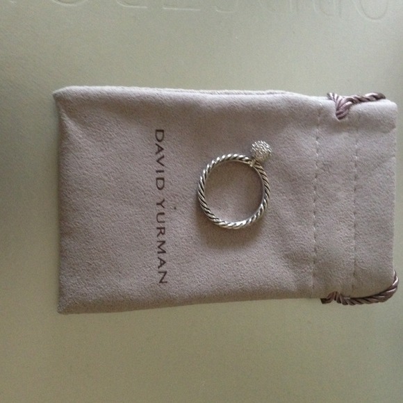 David Yurman Jewelry - David Yurman Diamond Pave ball ring