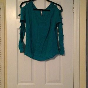 Turquoise top