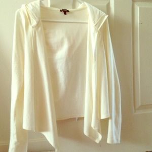 EXPRESS lovely off white 95% cotton hoodie-stylish