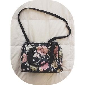 ALDO'S BLACK FLORAL PURSE