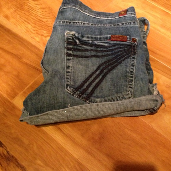 Denim shorts