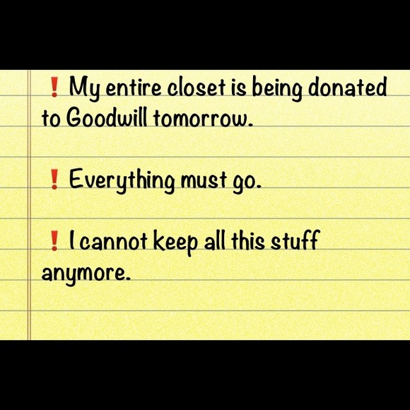 Everything must go!