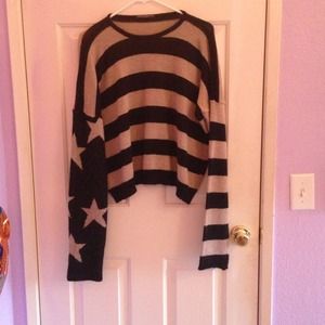 Brandy Melville American Flag Sweater