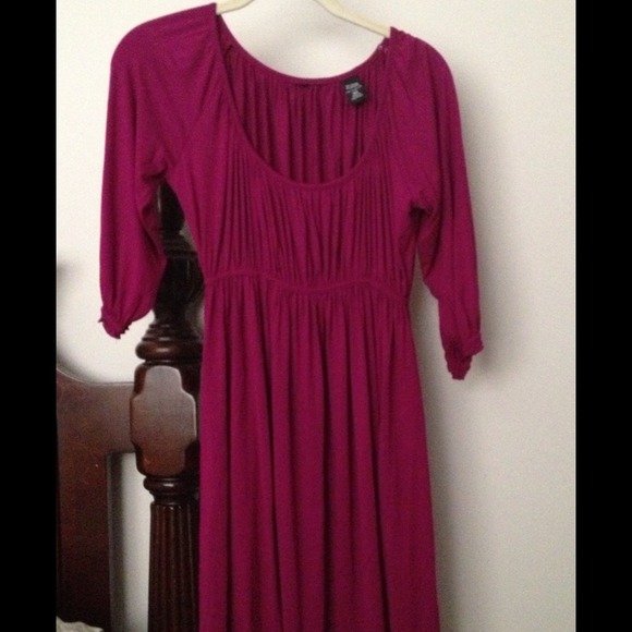 Wine colored dress