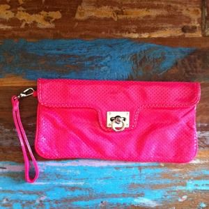 Pink Express clutch