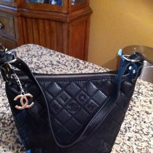 Inspired black handbag