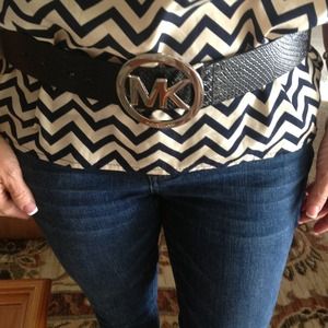 Black leather Michael Kors Belt💁☀