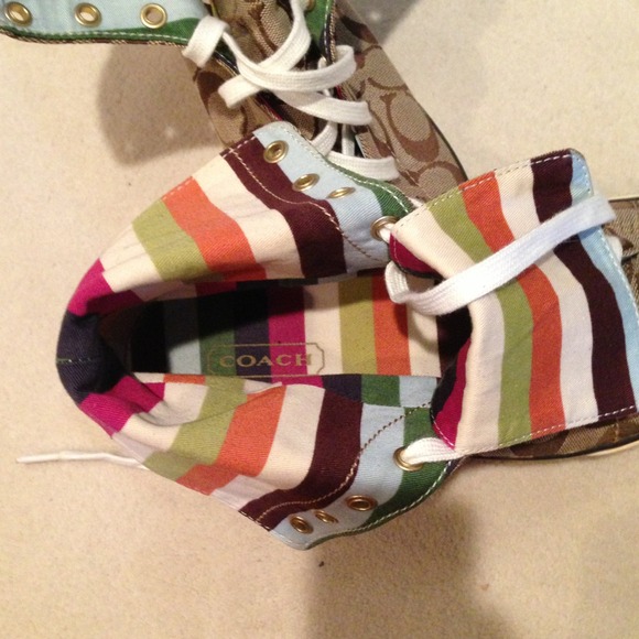 High top fold down coach sneakers - Picture 2 of 4