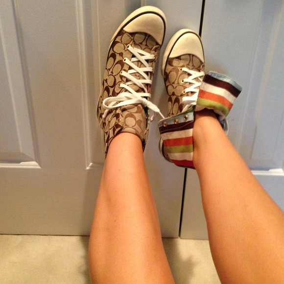 High top fold down coach sneakers - Picture 4 of 4