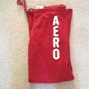Red aero sweats
