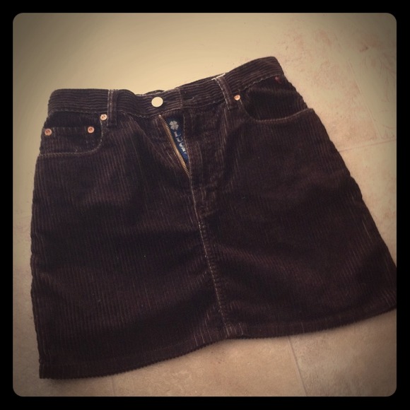 Vintage Lucky Brand Chord Mini Skirt