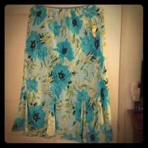 Floral Mid length Skirt