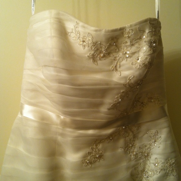 Ivory David's Bridal Wedding Dress