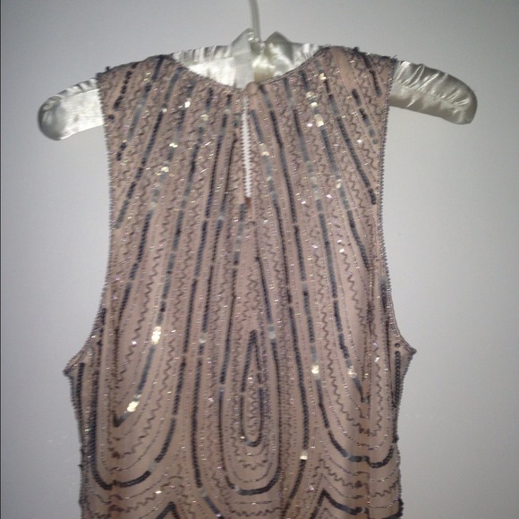 Beautiful pink&silver sequin Parker cocktail dress - Picture 4 of 4