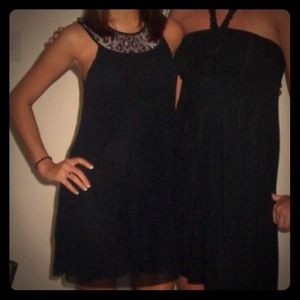 Animal Print Collared Dress (left)