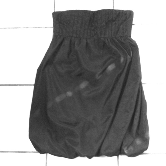 Strapless little black dress