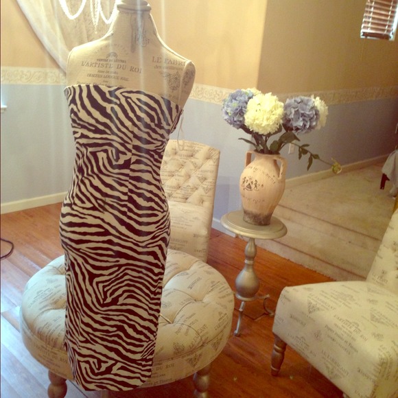 Zebra print dress