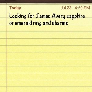 Looking for James Avery rings and charms