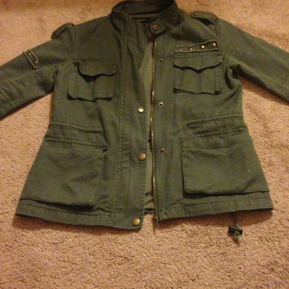 Forever 21 green jacket