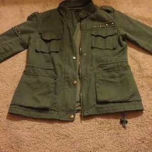 Forever 21 green jacket